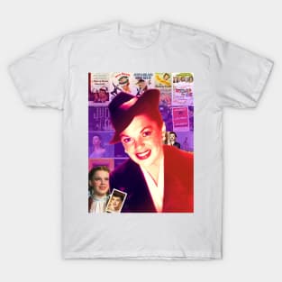 Judy Garland Collage Portrait T-Shirt